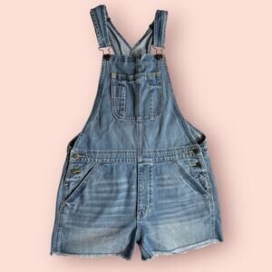 American Eagle Overalls Shorts Denim Medium TomGirl Shortalls Y2K 90s Retro Boho